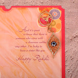 Talisman Evil Eye Keychain With Sister Greeting Card