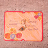 Talisman Evil Eye Keychain With Sister Greeting Card