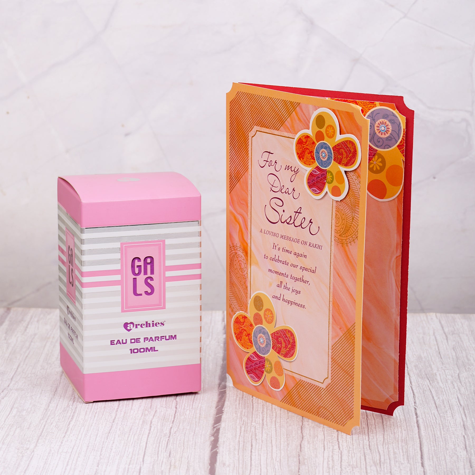 Gals Perfume with Sister Greeting Card