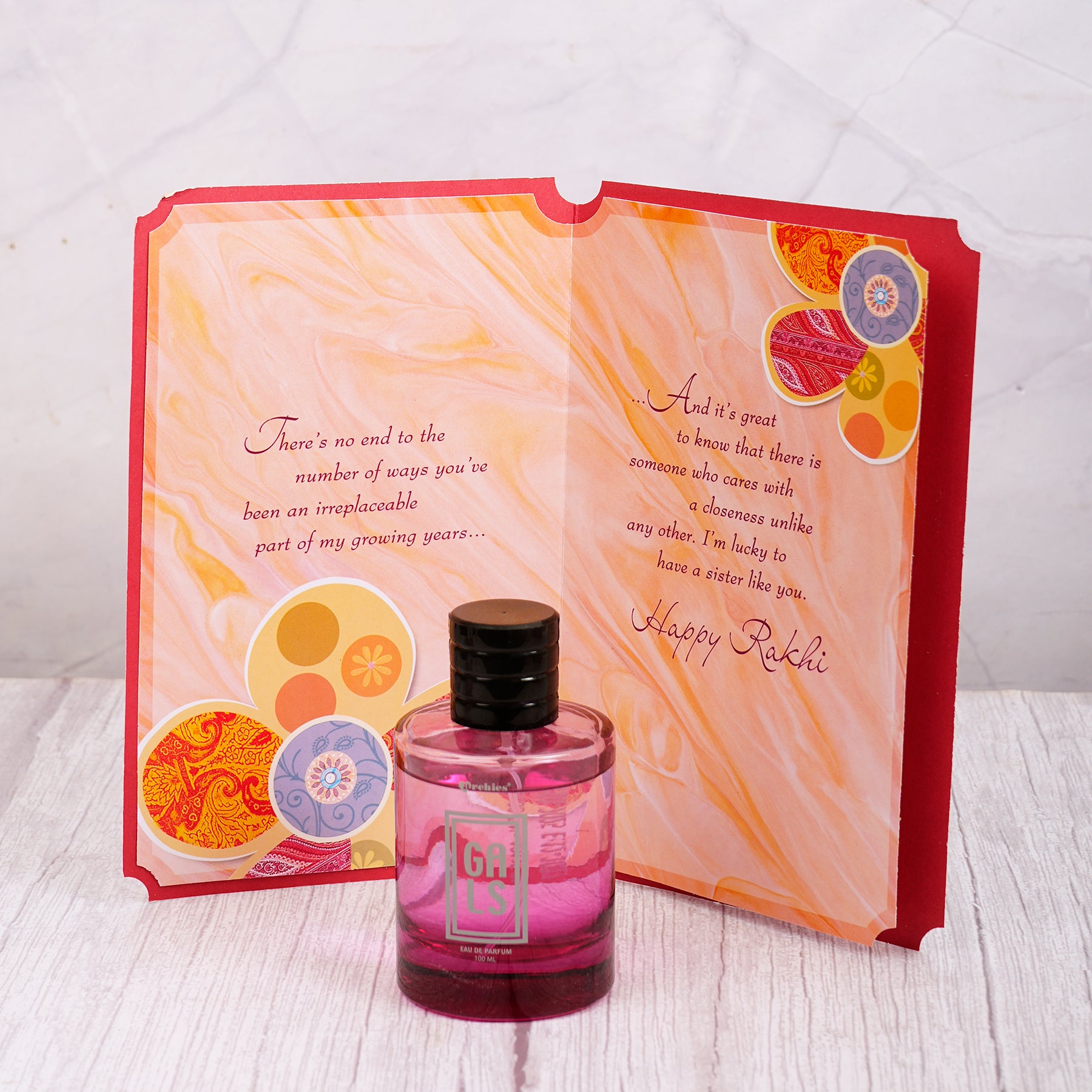 Gals Perfume with Sister Greeting Card