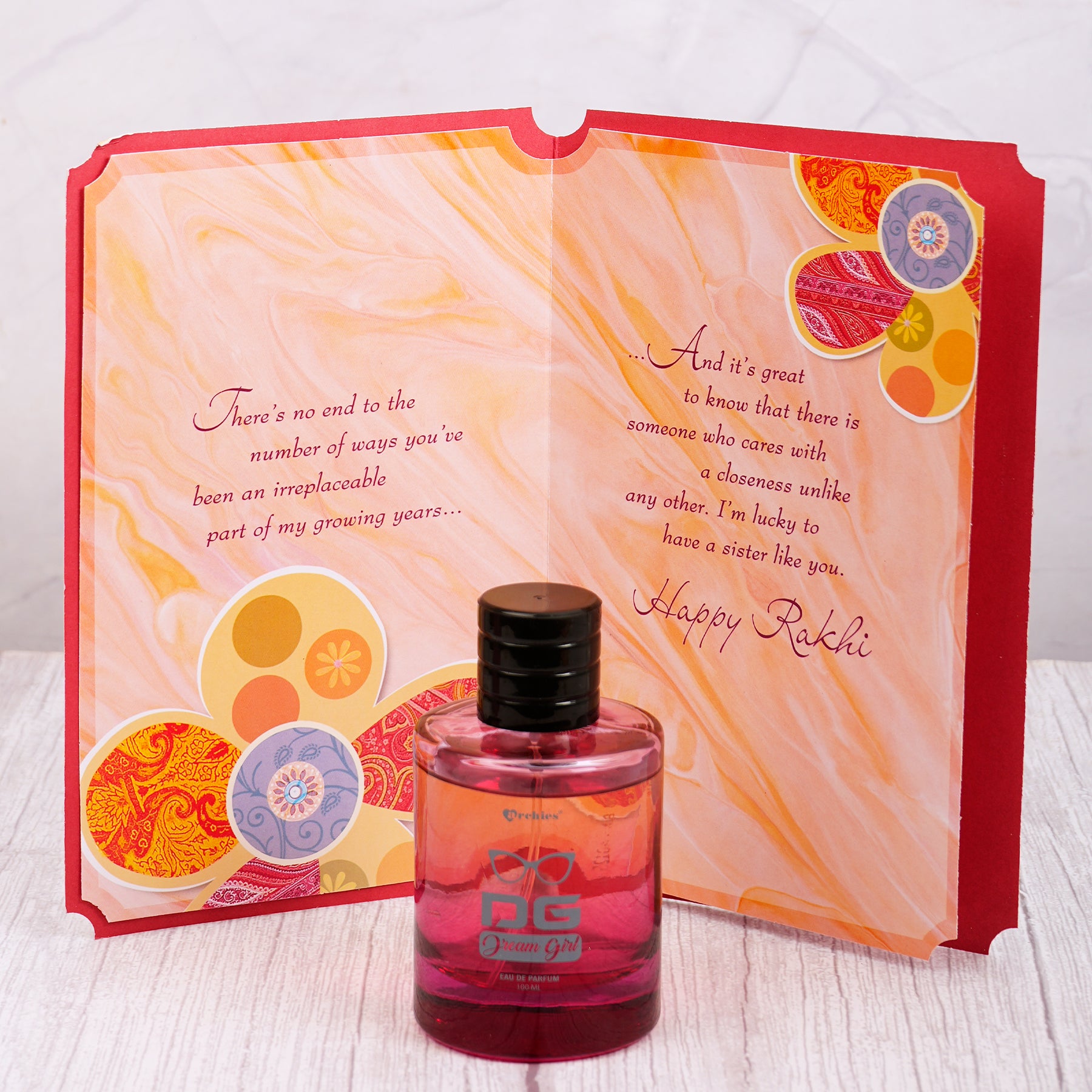 Dream Girl Perfume with Sister Greeting Card