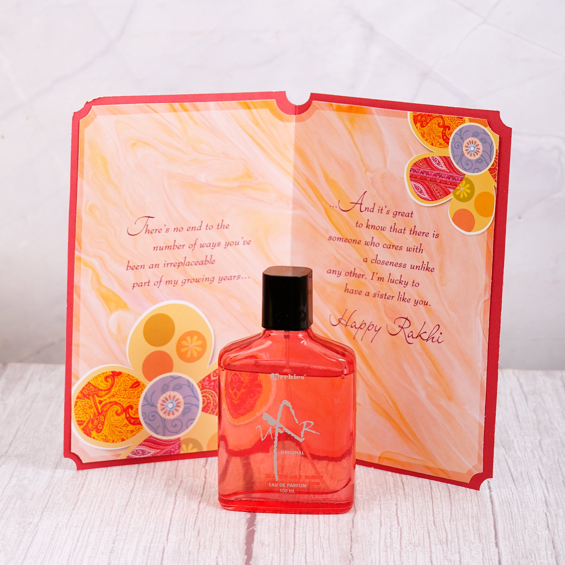 Uxr Perfume with Sister Greeting Card