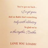 Dear Brother Rakhi Greeting Card with Archies Black Diamond Perfume