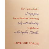 Pack Of 3 Loving Wishes Raksha Bandhan Greeting Card With Envelope