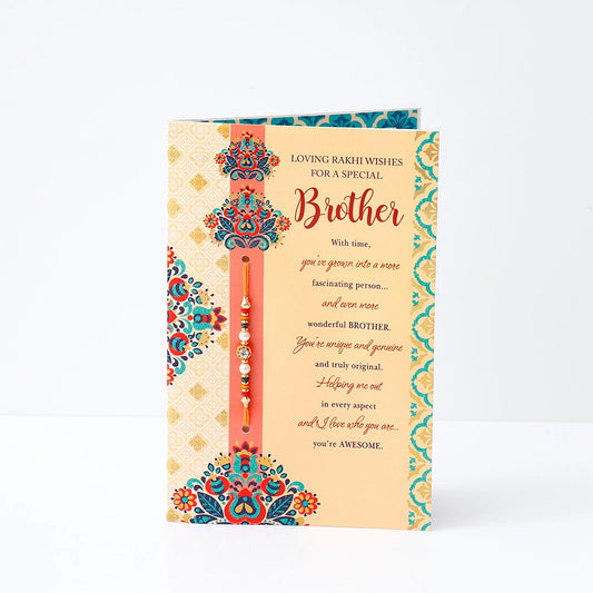 Pack Of 6 Loving Wishes Raksha Bandhan Greeting Card With Envelope