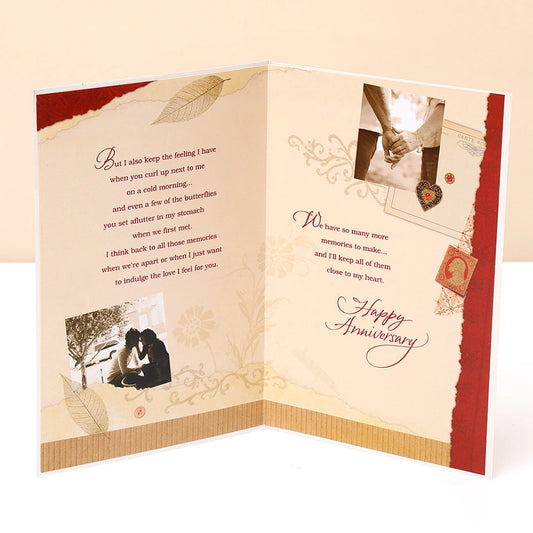 For My Husband Happy Anniversary Greeting Card