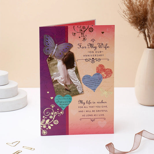 With Love And Gratitude On Your Anniversary Greeting Card