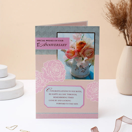 On Our 1st Anniversary Greeting Card
