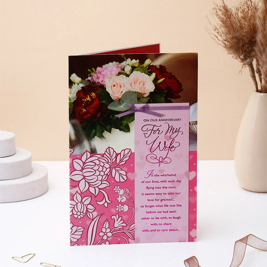 On Our Anniversary For My Wife Greeting Card