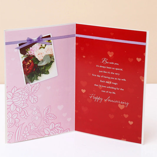 On Our Anniversary For My Wife Greeting Card
