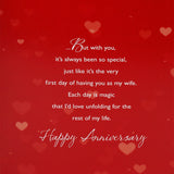 On Our Anniversary For My Wife Greeting Card