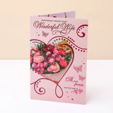 Wishes To My Wonderful Wife Greeting Card