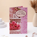 Warm Wishes to My Dear Wife On Anniversary Greeting Card