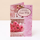 Warm Wishes to My Dear Wife On Anniversary Greeting Card