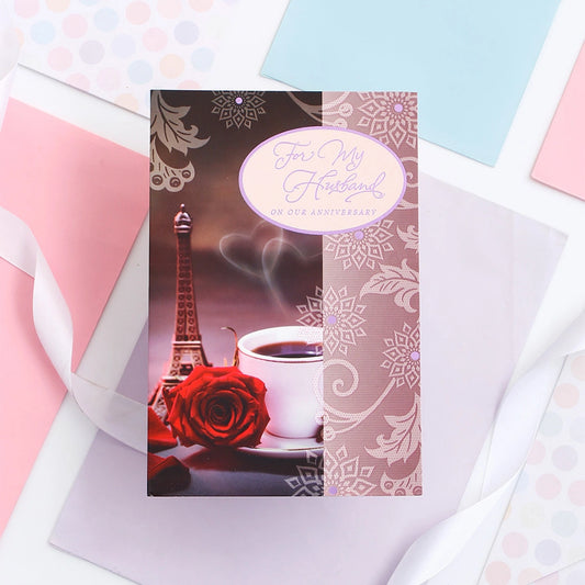For My Husband On Our Anniversary Greeting Card