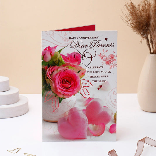 Happy Anniversary Dear Parents Greeting Card