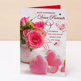 Happy Anniversary Dear Parents Greeting Card