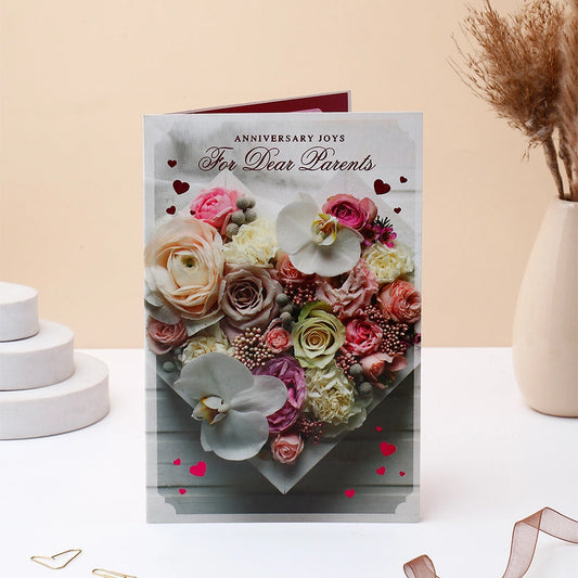 Anniversary Joys For Dear Parents Greeting Card