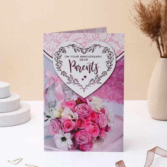 On Your Anniversary Dear Parents Greeting Card