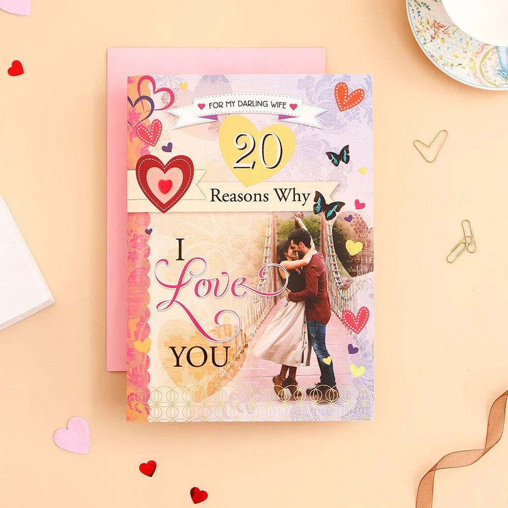 For My Darling Wife Greeting Card With Envelope