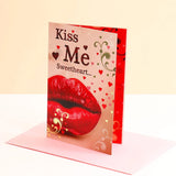 Kiss Me Greeting Card With Envelope