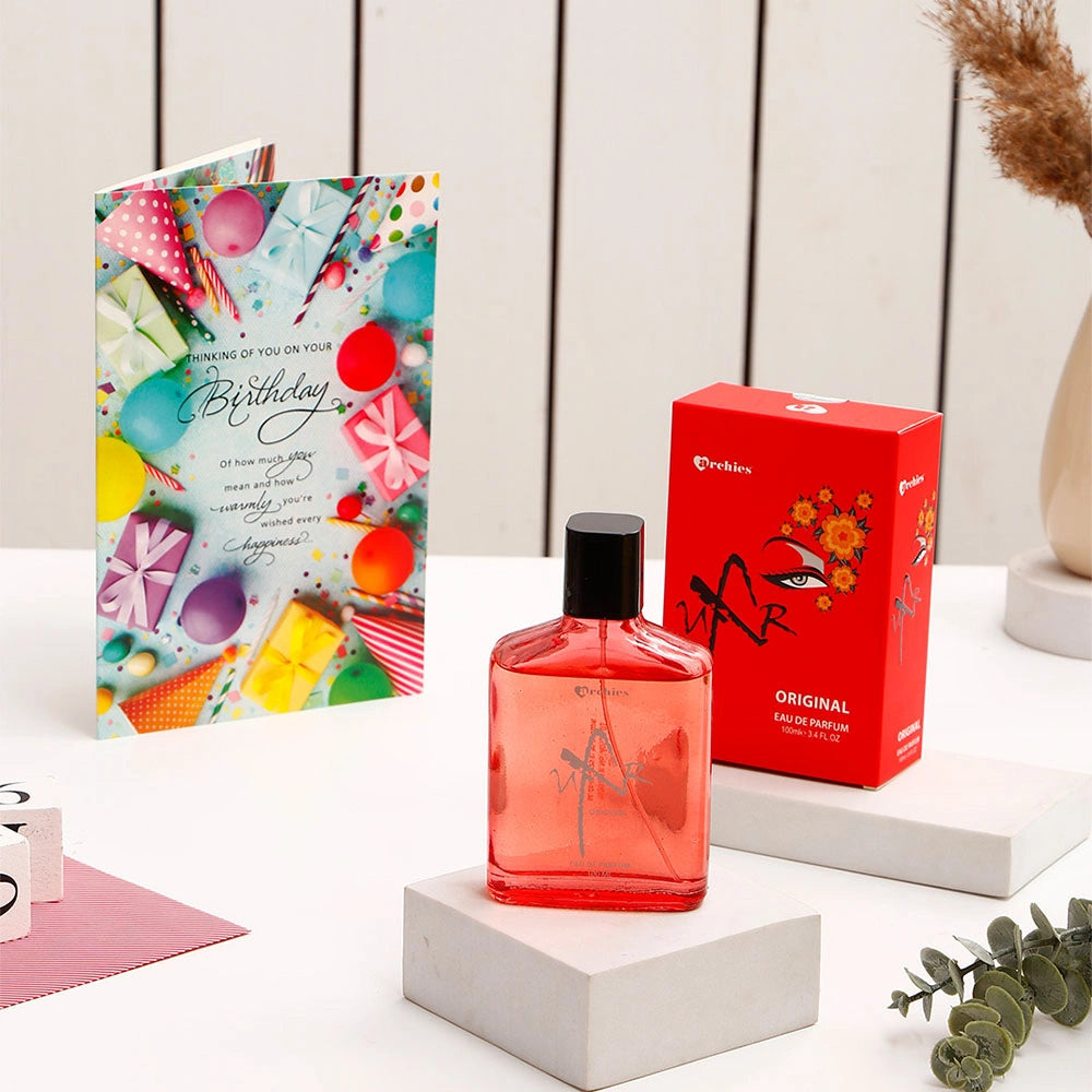 Have A Great Day Birthday Greeting Card and UXR Perfume