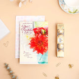 Warm Wishes On Birthday Greeting Card and Ferrero Rocher 50 GM