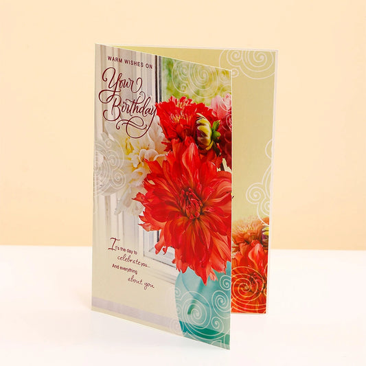 Warm Wishes On Birthday Greeting Card and UXR Perfume