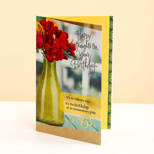 Happy Thoughts On Your Birthday Greeting Card