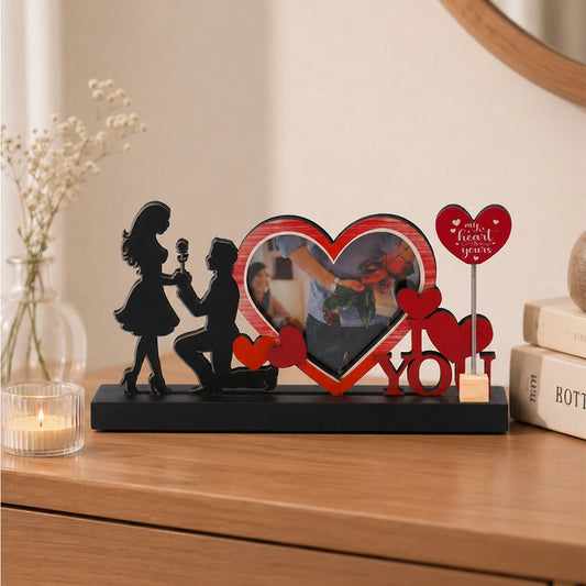 Proposal Silhouette Heart Photo Frame
