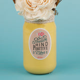 Blooming Yellow Rose Ceramic  Vase