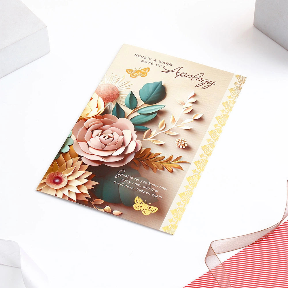 Here's A Warm Note Of Apology Greeting Card