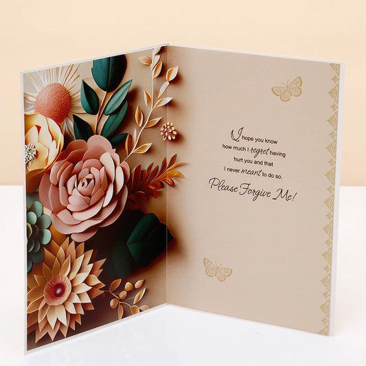 Here's A Warm Note Of Apology Greeting Card