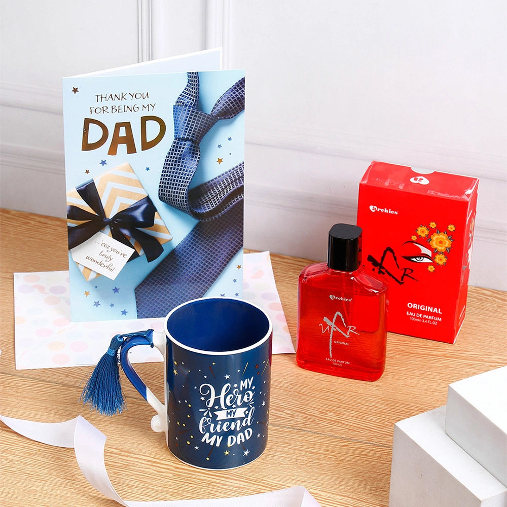 Dad Mug With Archies UXR Perfume And Greeting Card