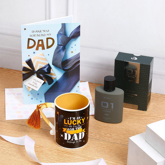 Dad Mug With Greeting card And Archies 01 Men Perfume