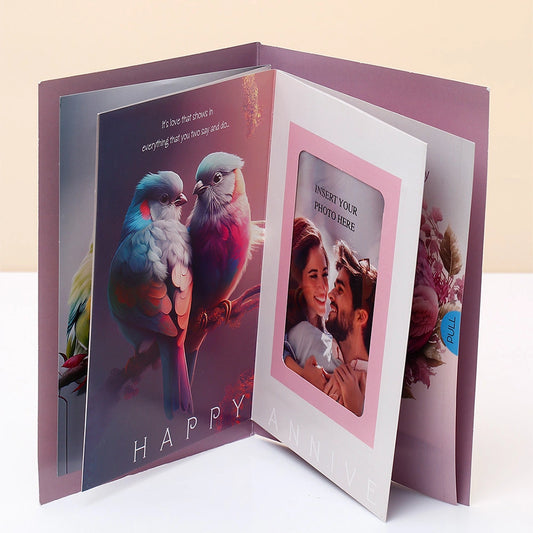 Warm Wishes Lovebirds Anniversary Card