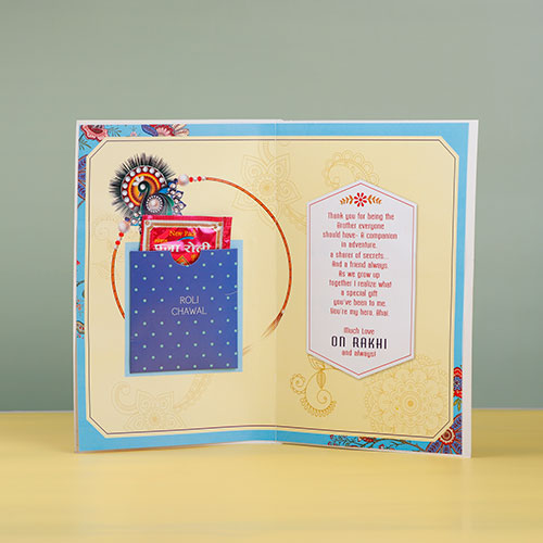 Friend For Life Rakhi with Greeting Card