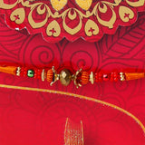Personalised Rakhi Greeting Card with Archies Classic Oud Perfume