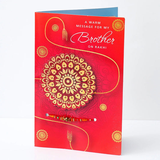 Personalised Rakhi Greeting Card with Archies UXR Perfume