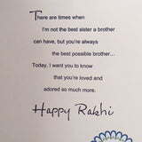 Pack Of 6 For My Brother Raksha Bandhan Greeting Card With Envelope