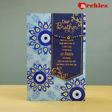 Amazing Evil Eye Rakhi with Greeting Card