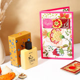 Special Rakhi Greeting Card with Archies Classic Oud Perfume