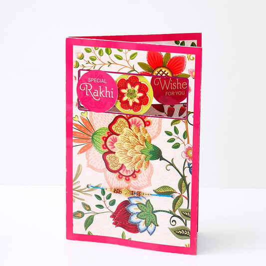 Pack Of 3 Beautiful Rakhi Greeting Card With Envelope