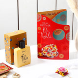 Exclusive Rakhi Greeting Card with Archies Classic Oud Perfume