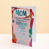 Happy Birthday Mom Greeting Card and Ferrero Rocher 200 GM