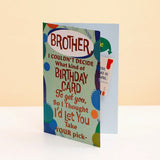 Happy Birthday Brother Greeting Card and Ferrero Rocher 200 GM