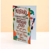 Happy Birthday Husband Greeting Card and Perfume