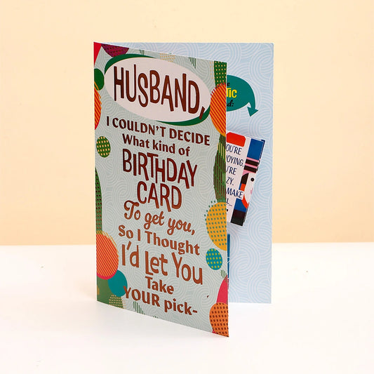 Happy Birthday Husband Greeting Card