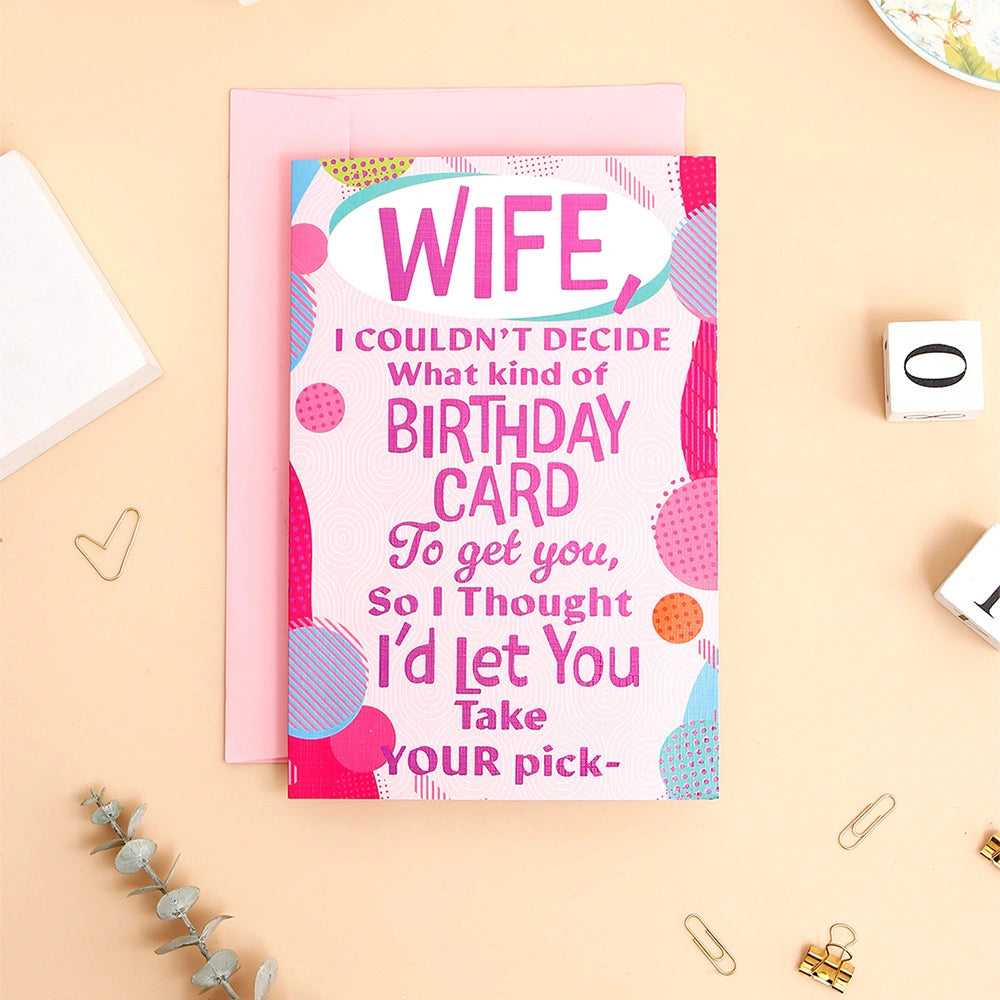 Happy Birthday Wife Greeting Card
