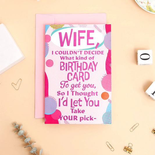Happy Birthday Wife Greeting Card